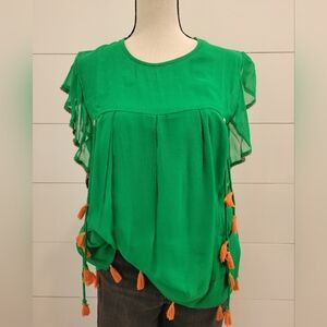 Anthroplogie Flutter Sleeve Blouse!